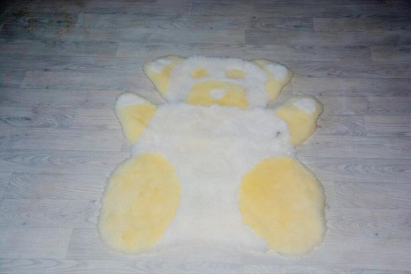 Eisbär Spielteppich für Kinder Lammfell (öko)